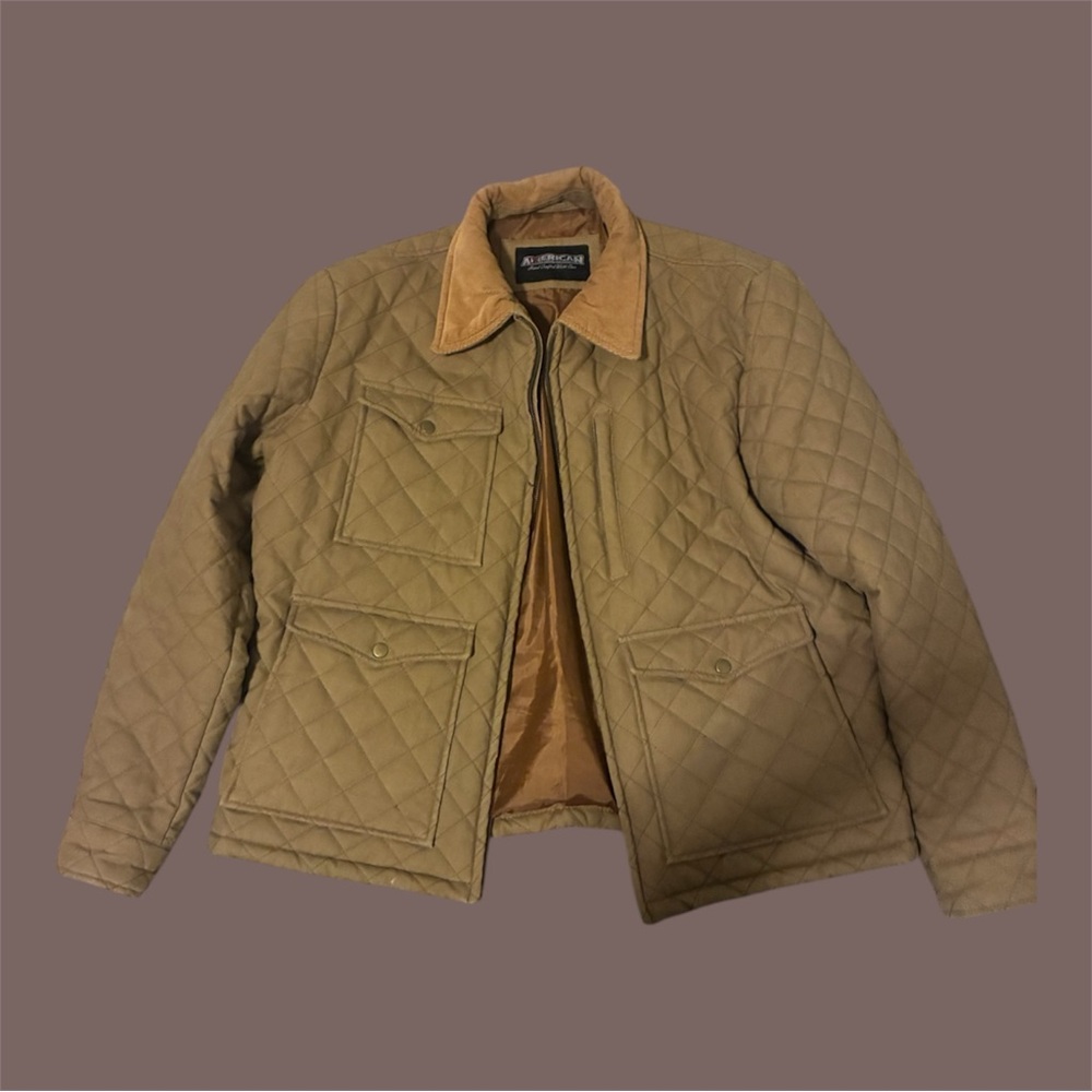 Men's Quilted Brown Jacket